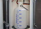 "E" sample insert UNS 130 - 1x5 litre sample bottle HD-PE