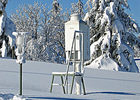 Winteransicht - Hohe (Schnee-)Haube ist frei von Schneeablagerungen