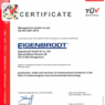 DIN EN ISO 9001 certificate